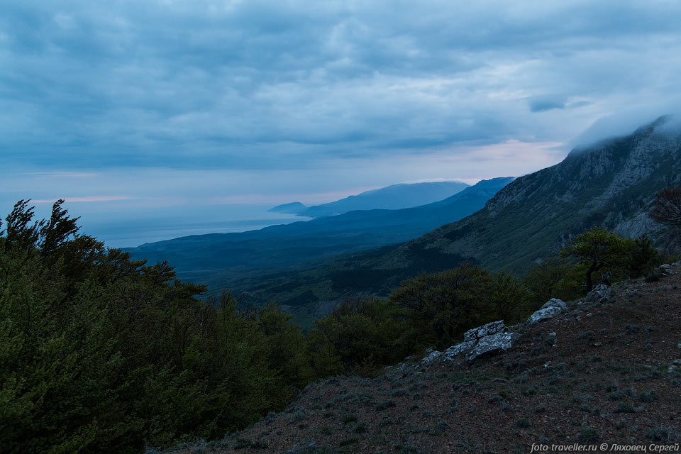 Вид из урочища Чигенитра на Черное море