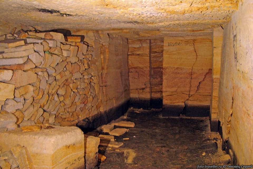 Один из тупиков в одесских катакомбах Холодная Балка