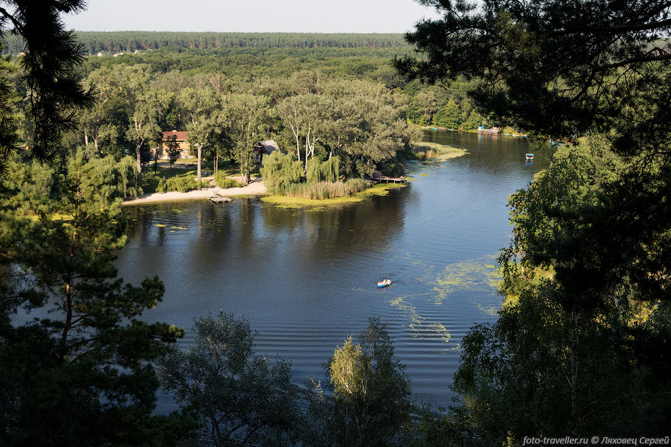 Вид на речку Северский Донец с горки
