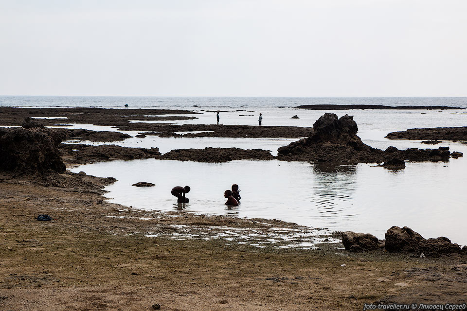 Местные ловят коралловых рыбок для еды. Морская голубая дыра возле 
аэропорта Luilak (Blue Hole).
Национальных парков в Вануату фактически нет и природа совсем не охраняется, каждый 
на своей земле делает, что считает нужным.