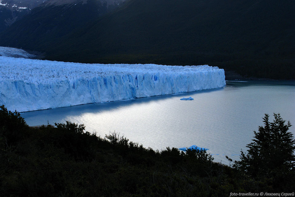 Самым большим ледником в Патагонии является ледник Пио XI (Pío 
XI Glacier, Bruggen Glacier) 
с площадью 1265 км² и длинной 64 км. Но к нему так просто не попадешь.