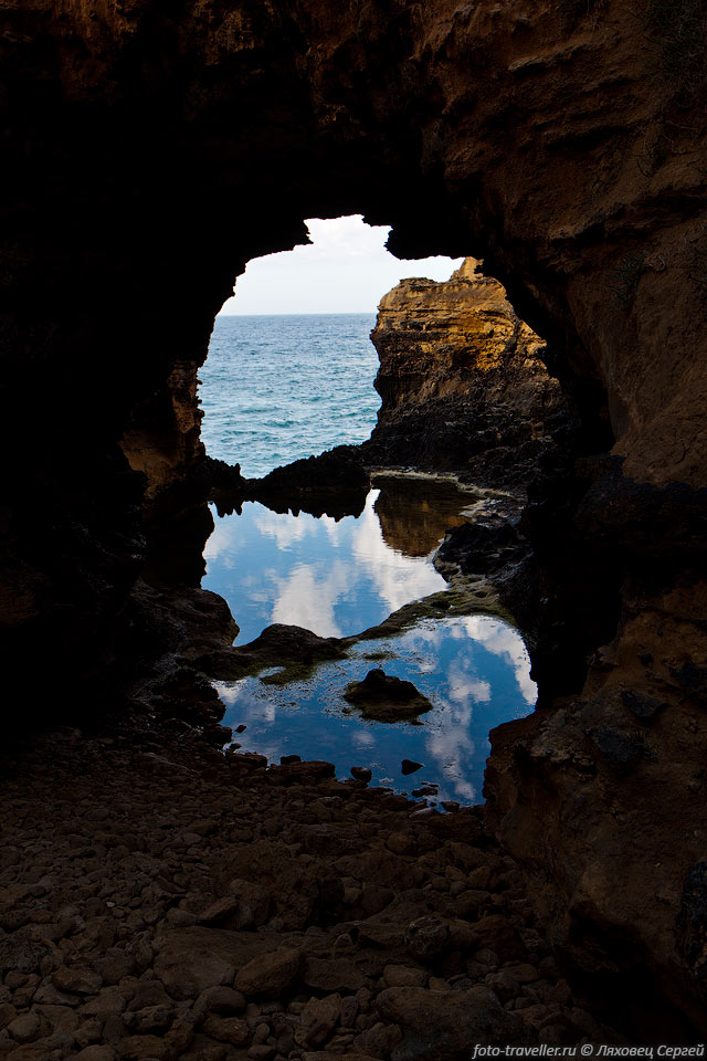 Пещера Гротто (The Grotto) - дырка выходящая к бушующему океану