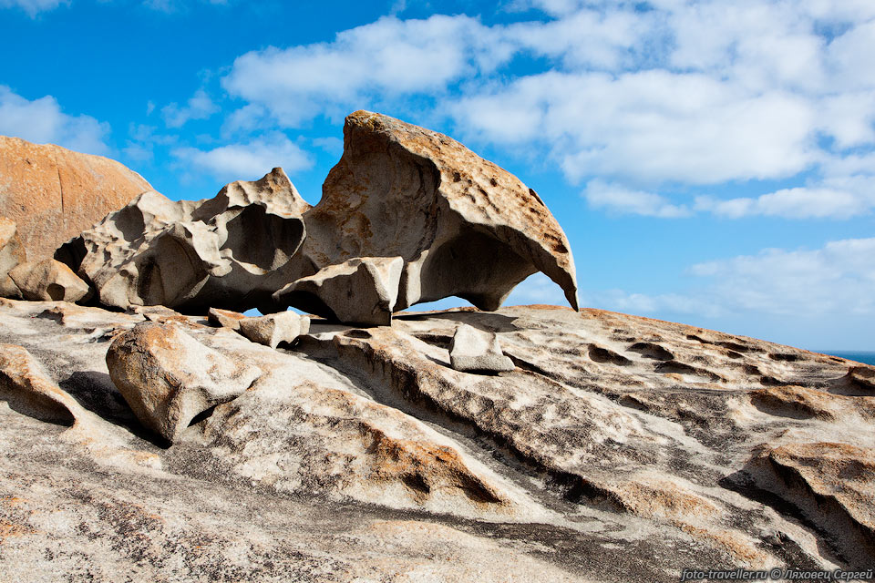 Замечательные скалы (Remarkable Rocks) на острове Кенгуру