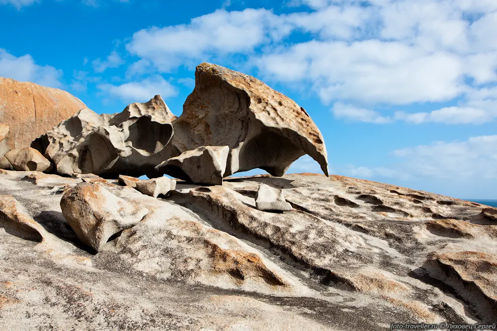 Замечательные скалы (Remarkable Rocks) на острове Кенгуру