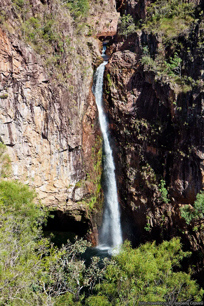 Далее поехали в парк Литчфилд (Litchfield
National Park).
Водопад Ванджи (Wangi Falls). 
В парке есть несколько водопадов, термитники, место для купания в ручье.