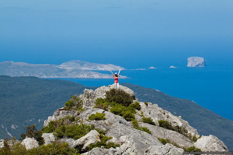 На вершине горы Оберон (Mt Oberon, 558м)