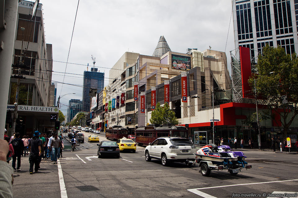 Обычная улица в Мельбурне.