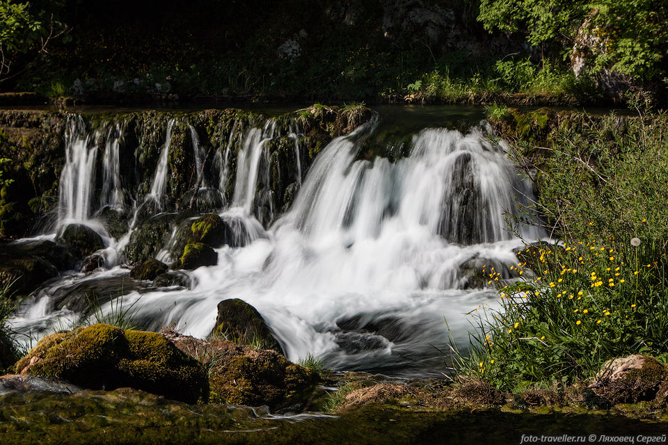 Каскад водопадов на речке Крупа (Krupa)