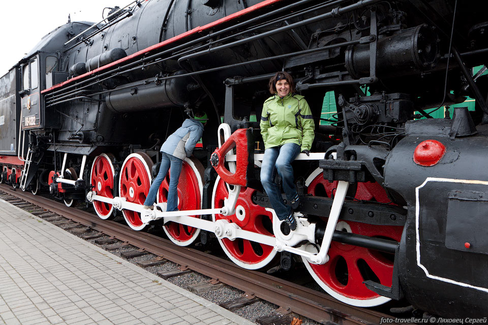 В музее находятся 68 образцов железнодорожной техники,
причем большинство экспонатов действующие