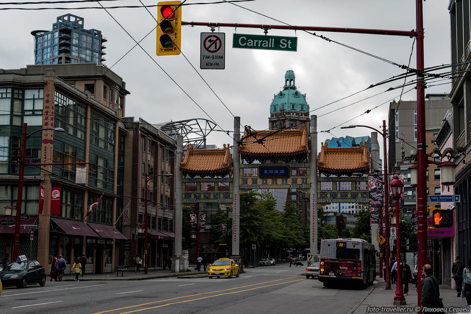 Район Китайский город (Chinatown) в Ванкувере
