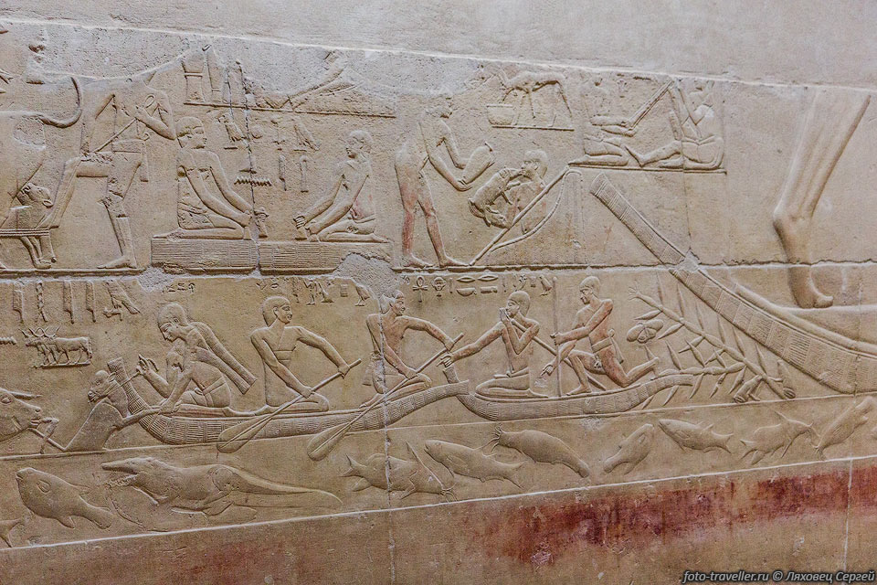 В гробнице Кагемни (Tomb of Kagemni).
Кагемни - чати при фараоне Тети из VI египетской династии.
Чати - великий управитель, высшая должность в Древнем Египте.