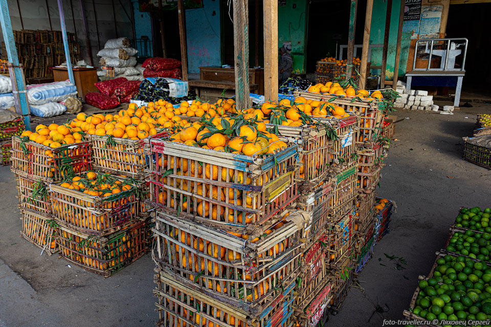 Рынок в Эс-Cалихия (Es Salehia).
В дельте Нила фрукты очень дешевые. Ящик мандарин стоит 50 египетских фунтов, сам 
самодельный ящик еще 10 фунтов.
1 USD = 16 фунтов. Т.е. Ящик выходит 3,75 доллара.