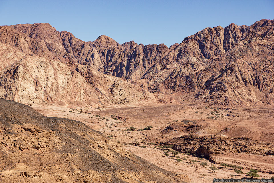Суровые горы Синайского полуострова в районе Вади Мукаттаб