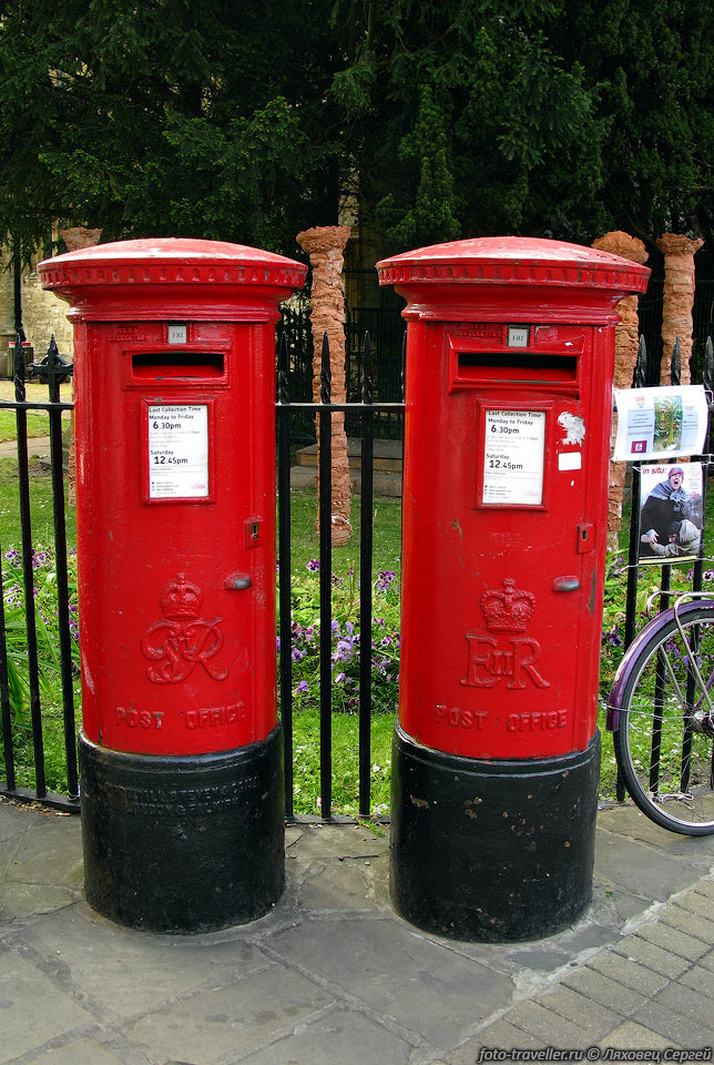 Так выглядят почтовые ящики в Великобритании
