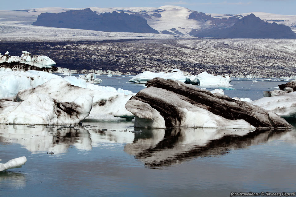 Ёкюльсаурлоун (Jökulsárlón) - ледниковая лагуна, 
одна из самых достопримечательностей Исландии
