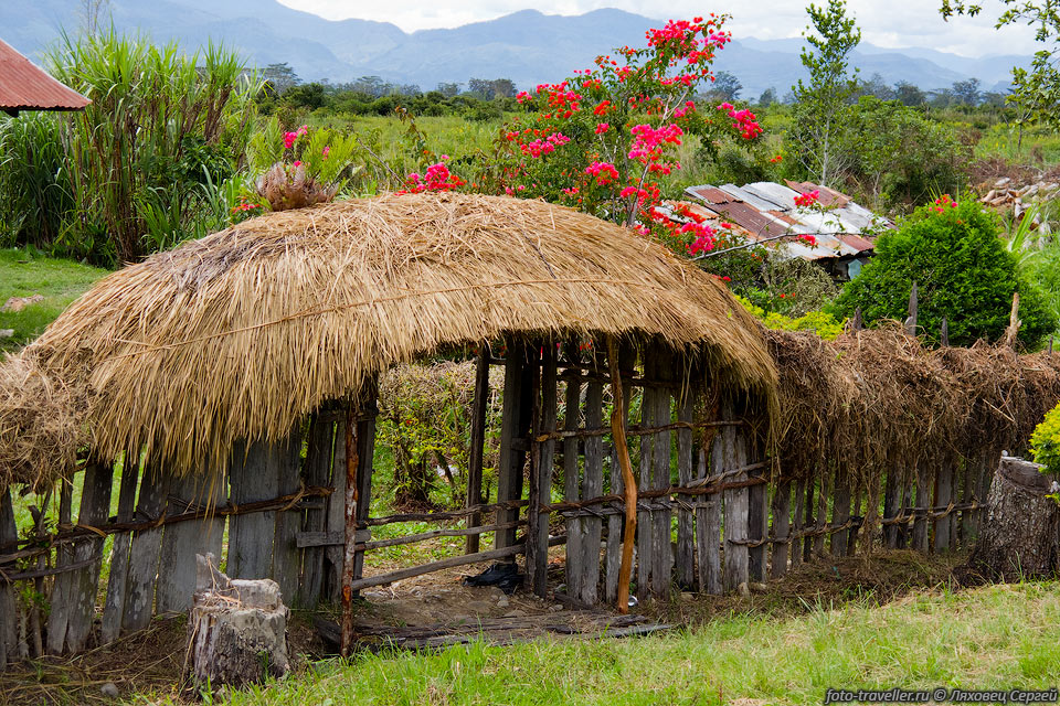 Поселок в долине Балием.