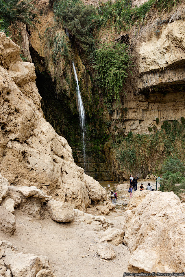 Водопад Шуламит (водопад Давида) находится в самом конце тропы 
по каньону.
Считается, что это один из красивейших водопадов Израиля, но смотреть особо не на 
что.