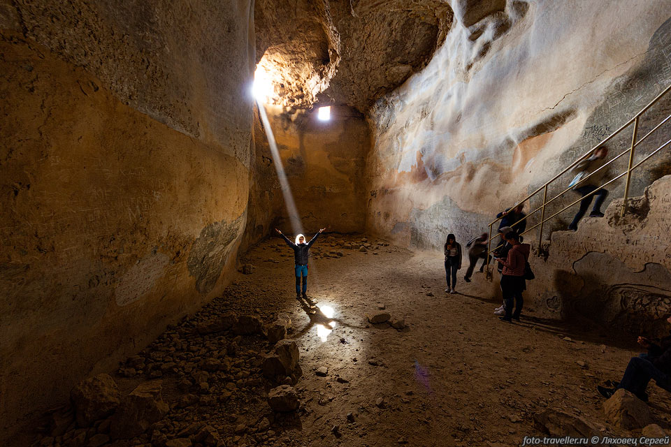 Подземный резервуар для воды в крепости Масада