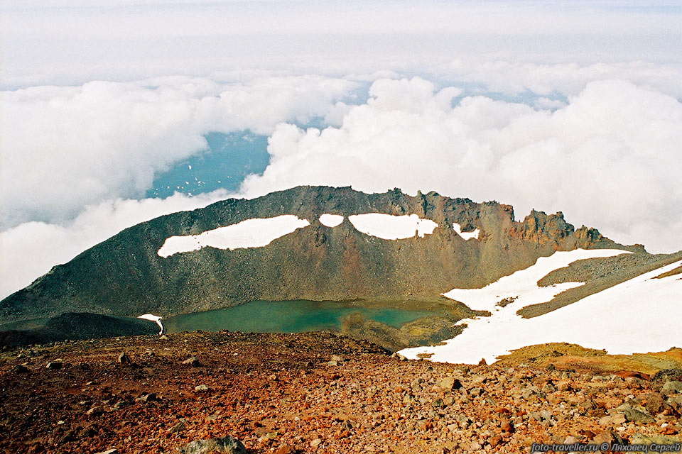 Озеро в кратере вулкана Желтовский