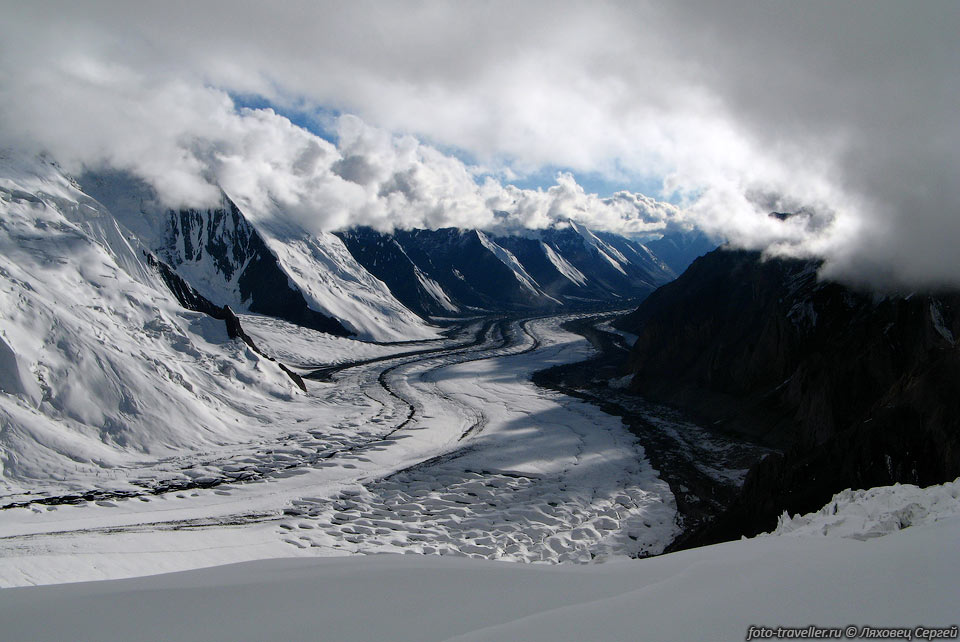 Ледник Северный Иныльчек имеет длину более 30 км