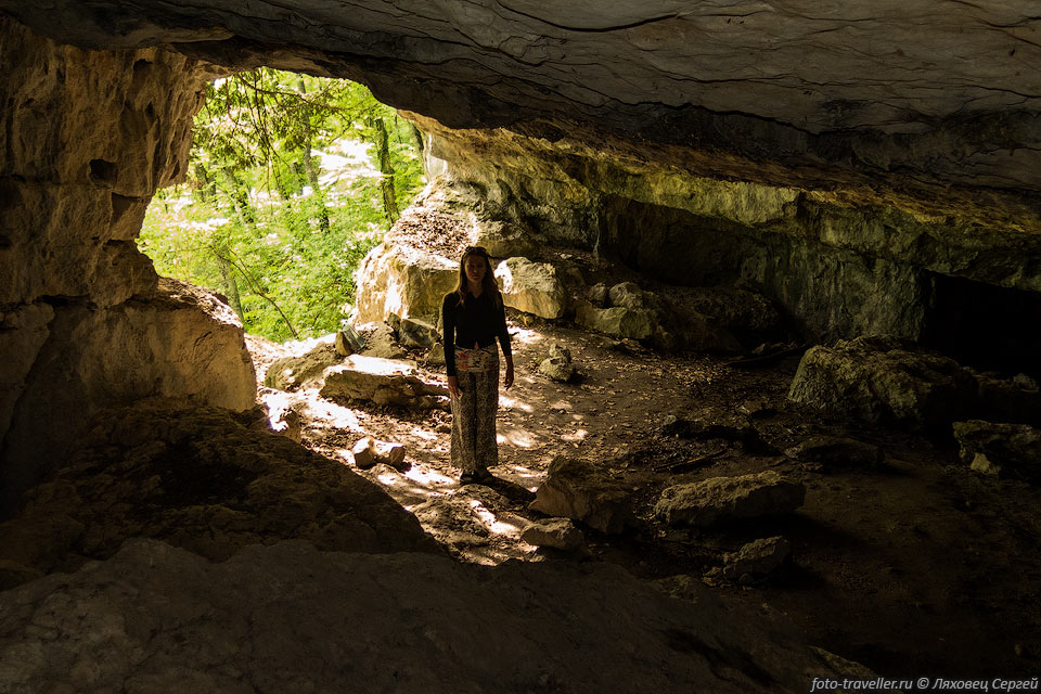 Пещера Данильча-Коба состоит из одного зала длиной 12 и шириной 
14 м и высотой до 3 м.
В пещере находится озеро площадью около 50 м2.