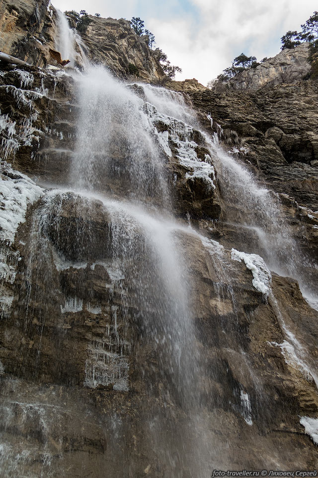 Водопад Учан-Су в зимнее время
