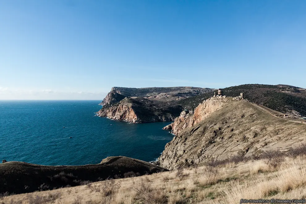 Генуэзская крепость Чембало расположена на горе Крепостной (Кастрон).