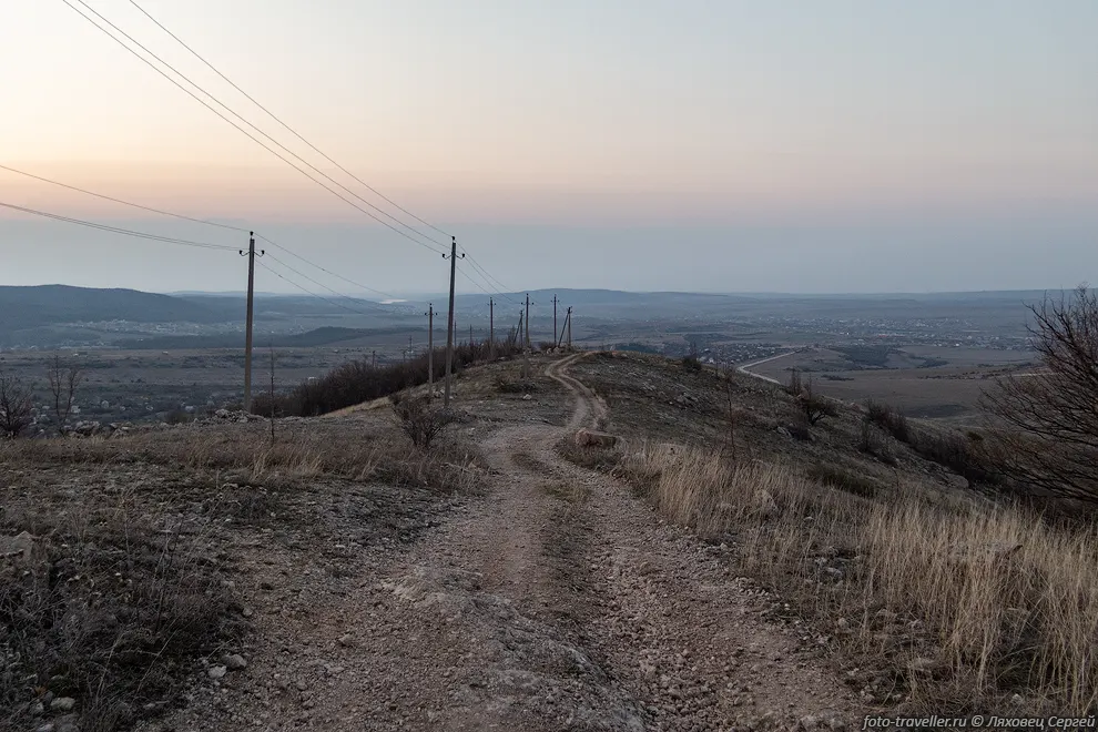 Подъем на Чатыр-Даг по столбам