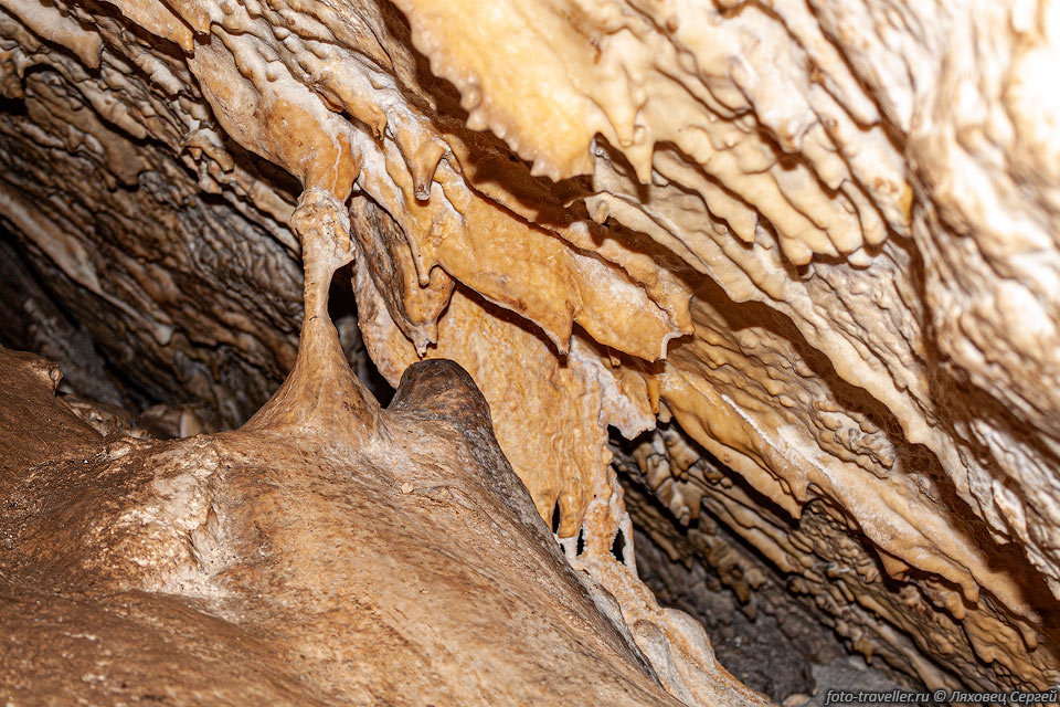 Вторичные образования в пещере Эклизи-Коба