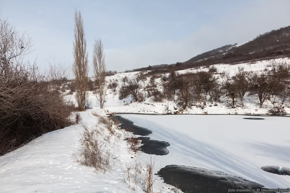 Пруд над селом Дружное