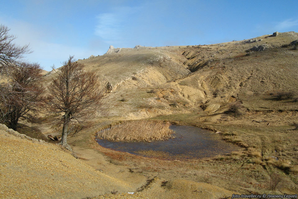 Одно из озер-источников в верховьях урочища Чигинитра