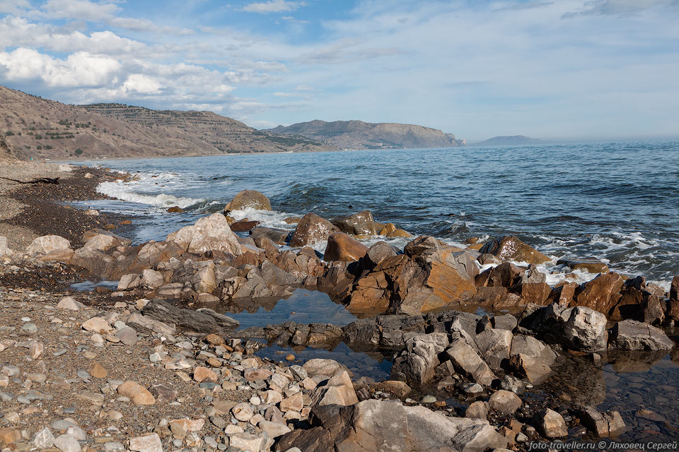 Побережье Черного моря возле мыса Чобан-Куле