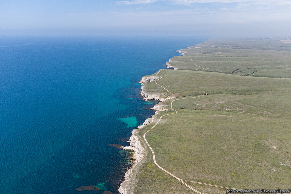 Западный берег Крыма с воздуха