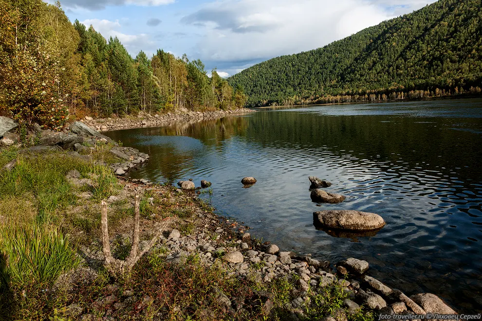 Берег реки Енисей