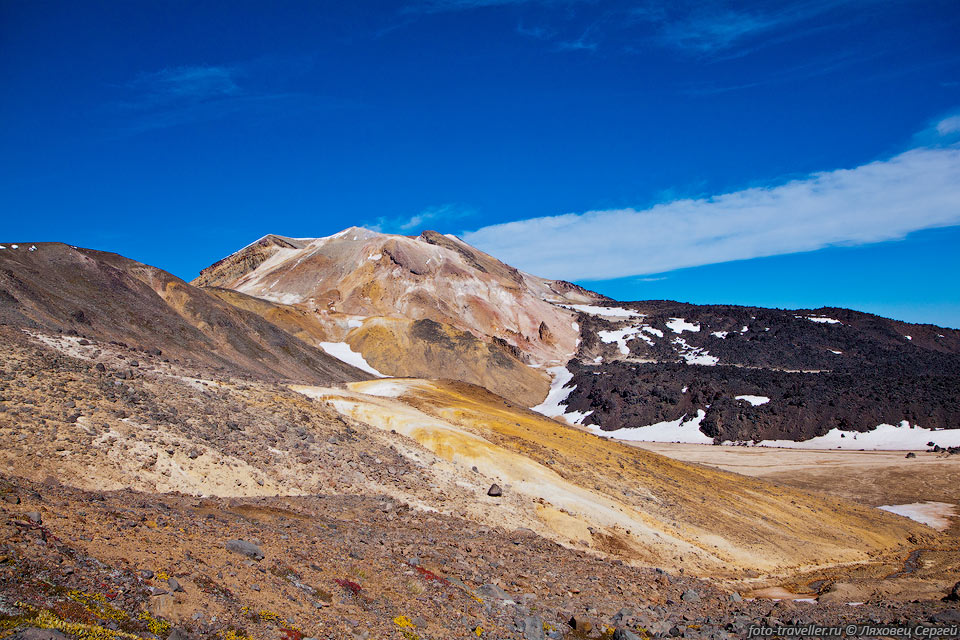 Вершина вулкана Комарова с юга