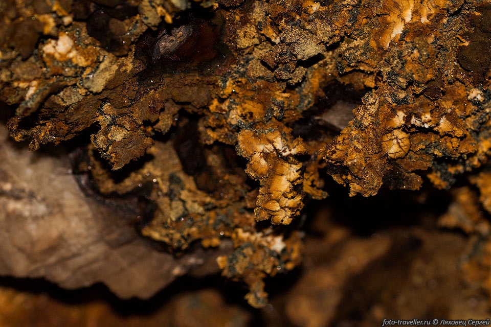 Причудливые минералы в Штольне №3 Белореченского месторождения