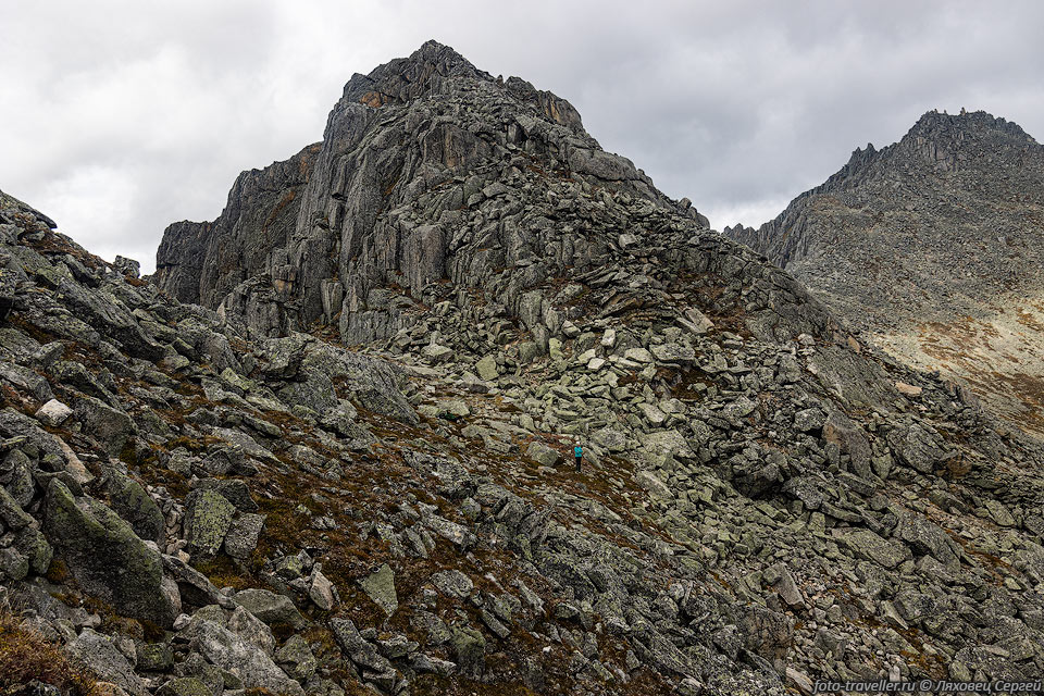 Перевал Ягодинских альпинистов с восточной стороны