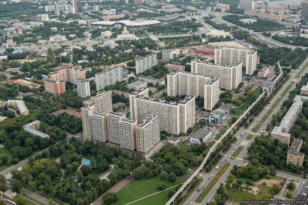 Вид на Москву с Останкинской телебашни