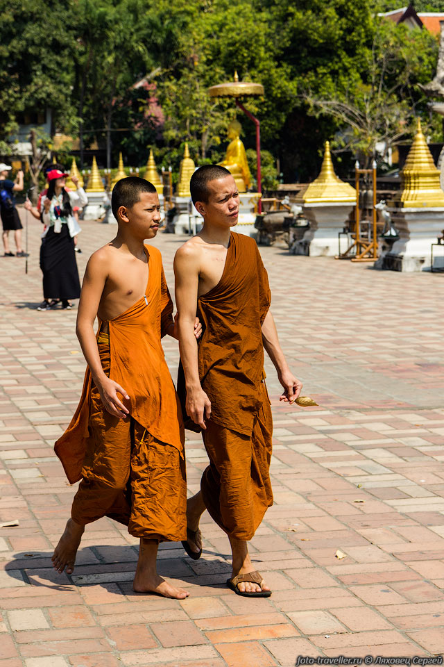 Монахов в Таиланде уважают.