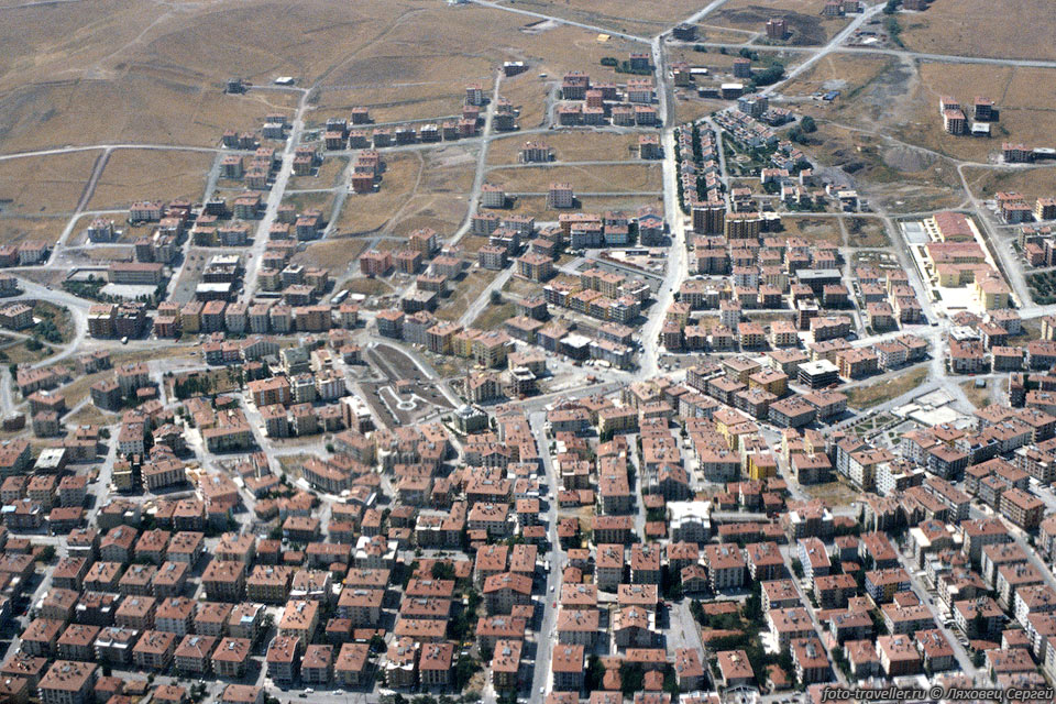 Район Анкары с воздуха