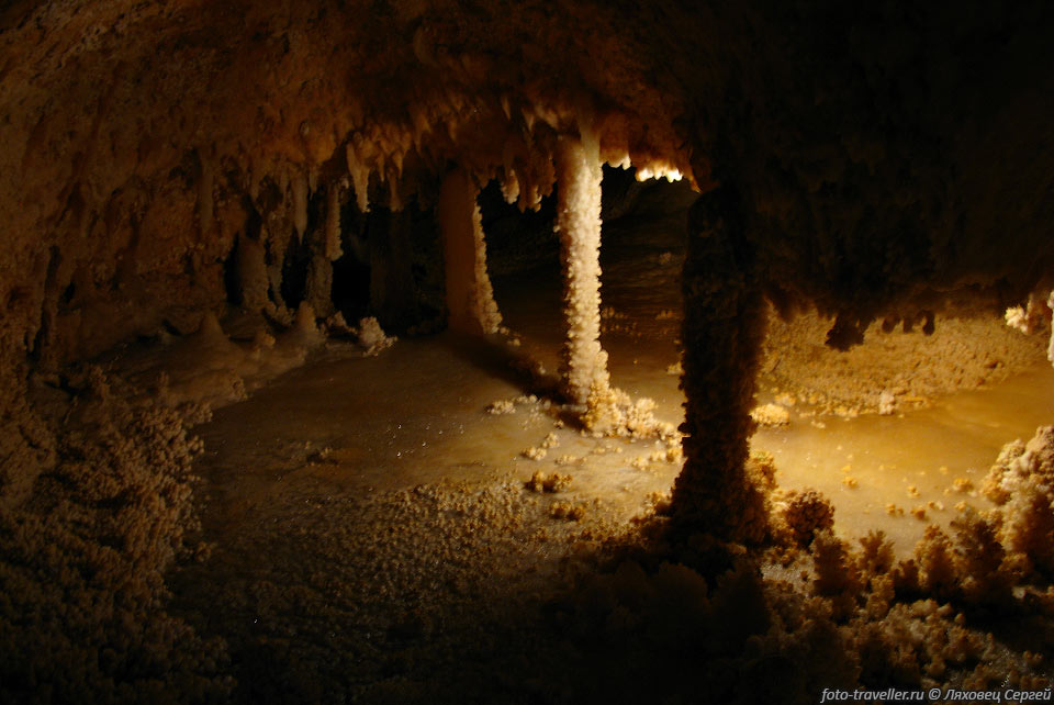 Пещера Сонора сформирована в известняках 100 миллионов лет назад, 
натечные образования образованы между 1,5 - 5 миллионов лет назад. Пещера заложена 
по разлому, который позволял газам подниматься с глубины примерно 2,4 км до 90 м. 
На этой глубине газы попадали в водоносный горизонт. В результате насыщенные кислотой 
воды растворяли известняк, образуя пещеру. В промежутке 1–3 миллиона лет назад пещера 
осушилась. Все красивые минеральные образования были образованы после того как вода 
ушла.